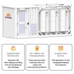 Liquid Cooling Energy Storage System Industrial & Commercial BESS Solar Energy Storage Container Battery System for sale