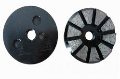 China Terrco Diamond Grinding Stones With 8 Triangle Segments For Concrete Floor supplier