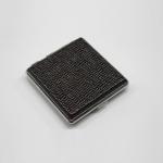 Personalized Brown Leather Cigarette Case Pouch Holder Shockproof Dustproof