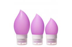China 60ml Leak Proof Squeezable Silicone Travel Shampoo Bottles supplier