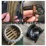 Round Single Sphere Expansion Joint Rubber DN25 DN3000 Flange Stainless Steel 304 316L