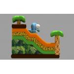 Inflatable Safari Park Bouncy Slide / PVC Inflatable Elephant Bouncer Colourful