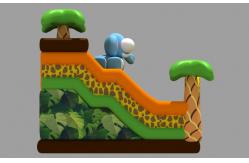 China Inflatable Safari Park Bouncy Slide / PVC Inflatable Elephant Bouncer Colourful supplier