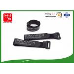 Black Non Slip Battery Straps Custom Logo , Rubber Coated for sale