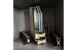 China Customized Storefront Aluminum Vertical Fold Up Down Windows Casement Sound Proof supplier