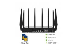 China CPE Wireless Mobile 4g LTE OpenWRT Unlocked Dual Sim Card Router Portable supplier