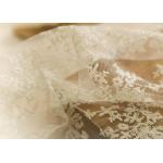 Delicate 130CM Floral Embroidered Nylon Lace Fabric For Underwear Nightwear for sale