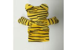 China Novelty Tiger Leopard Plush Animal Puppet Plush Toys Soft Hand Puppets supplier