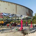 Advanced Hydraulic Jacking System For Tank Lifting Construction With PLC Control for sale