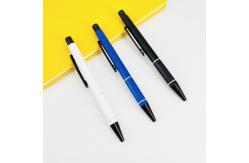 China High End Simple Aluminum Ballpoint Pen Spray Painting Smooth Writing Ball Pen supplier
