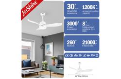 China OEM ABS Blades Remote Control Reversible Motor Ceiling Fan With Light supplier