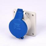 Industrial Single Phase16A 230V IP44 Panel Mounted Socket IEC standard for sale