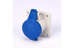 China Industrial Single Phase16A 230V IP44 Panel Mounted Socket IEC standard supplier