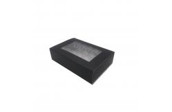 China Matt Lamination Disposable Macaron Box Sleeve Packaging With Plastic Insert supplier