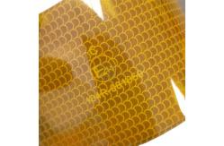China High Visibility Highly Viscous 2'' 3'' 4'' Yellow SASO2913 Truck Reflective Sticker supplier