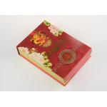 Customized Red Recycled Paper Gift Boxes , Eco - Friendly Tea Packaging Box for sale