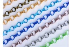 China Decorative Architectural 12mm Anodized Metal Chain Link Curtain 1mX2m supplier