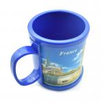 Eco-friendly Custom Sublimation Printing Logo Soft Touch PVC Plastic Mug Of Travel Souvenirs for sale
