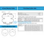 Pneumatic Industrial Air Spring Festo 36494 G1/4 M8 Double Convoluted Air Actuator for sale