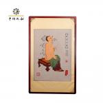 Glass Decoration 65x95cm Acupuncture Wall Chart Office Fourteen Meridians Mirror Screen Set for sale
