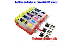 China Refillable ink cartridge with auto reset chip for the latest canon printer supplier