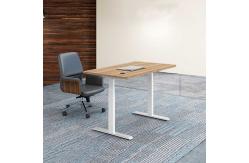China Melamine Height Adjustable Standing Desk Wooden With PVC Edging supplier
