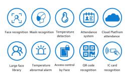 China Humidity Sensor Access Control Face Recognition Turnstile High Speed supplier