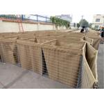 ISO Military Hesco Bastion Barrier / Welded Gabion Box For 3-6mm Wire Diameter for sale