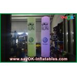 Led Coloum Inflatable Lighting Decoration Yellow Inflatable Pillar