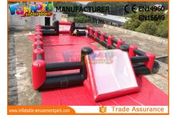 China Fireproof Inflatable Soap Football Field With Digital Paiting EN71 supplier