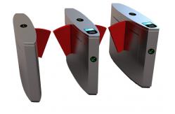 China DC24V SS304 RS485 Flap Barrier Gate High Speed Sensitivity 0.2S supplier