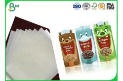 China Eco - Friendly Kraft White Food Grade Paper Roll For Drinking Paper Straws supplier
