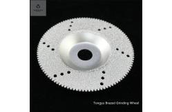 China 100mm Brazed Diamond Tools For Marble Stone Ceramic Quartz Cutting supplier