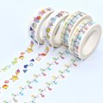 Tearable Acrylic Adhesive Waterproof Kawaii Washi Tape for sale