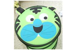 China Bathroom Mesh Popup Polyester Foldable Laundry Basket With Cover supplier