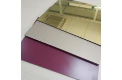 China High Reflective Rate Aluminum Mirror Sheet Glass Processing Anodized Stable supplier