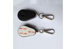 China Tear Shape Retractable Anti Theft Pull Box Recoiler with Key Hook End supplier