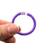 PE Plastic Snap Lock Binding Rings 15 20 27 28 32 35 40mm for sale