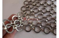 China Architectural S Hook Metal Ring Mesh Curtain For Interior Partition supplier