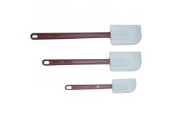 China Double Sided Silicone Cake Scraper Spatula Shovel BPA Free Customized supplier