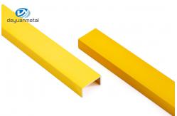China T5 6063 Aluminium U Section Extrusion Anodized Surface 2.5m Length supplier