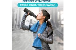 China Sports Microfiber Suede Towel Gym Towel Design Printed With Custom Logo supplier