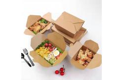 China OEM Disposable Box Packaging For Food Custom Print Box Biodegradable supplier