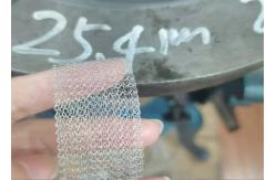 China 2.5CM Stainless Steel Knitted Wire Mesh Rolls For Screens supplier