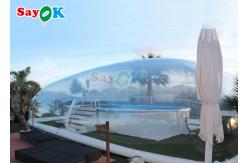 China Customized Outdoor Enclosures Inflatable Swimming Pool Tent Cover Inflatable Pool Dome Covers supplier