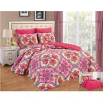 Reversible Comforter Set Reactive Printed Bedding Set 6pcs High Quality Egyptian Cotton Touch Quilt Cover Easy Remove for sale