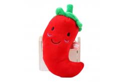 China 15cm Anti Bite Fruit Vegetables Cat Plush Toys Vocal Dog Plush Toys supplier