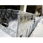 Silver Aluminum Metal Storage Tool Box Customizable car / trailer cabinet for sale