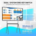86 Inch 16 9 Interactive Touch Screen Whiteboard 4K 300cd/M2 Infrared Technology