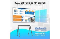 China 86 Inch 16 9 Interactive Touch Screen Whiteboard 4K 300cd/M2 Infrared Technology supplier